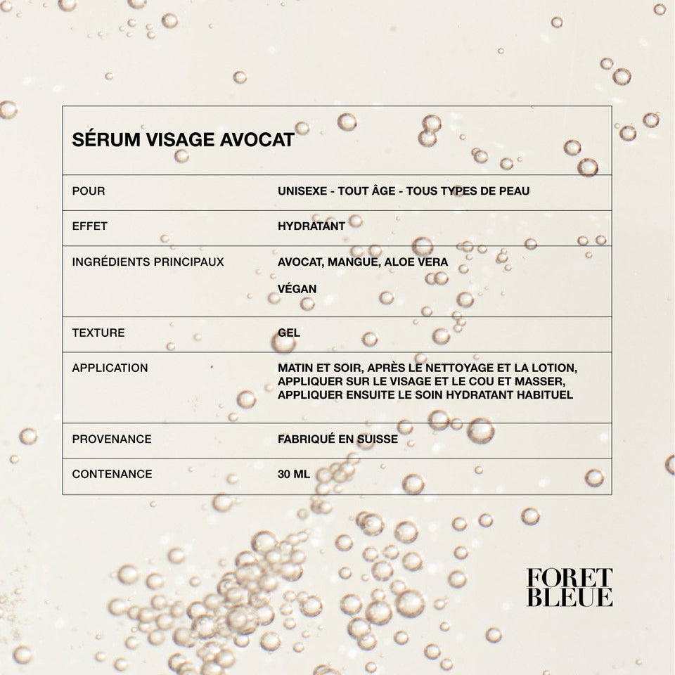 Sérum visage Avocat